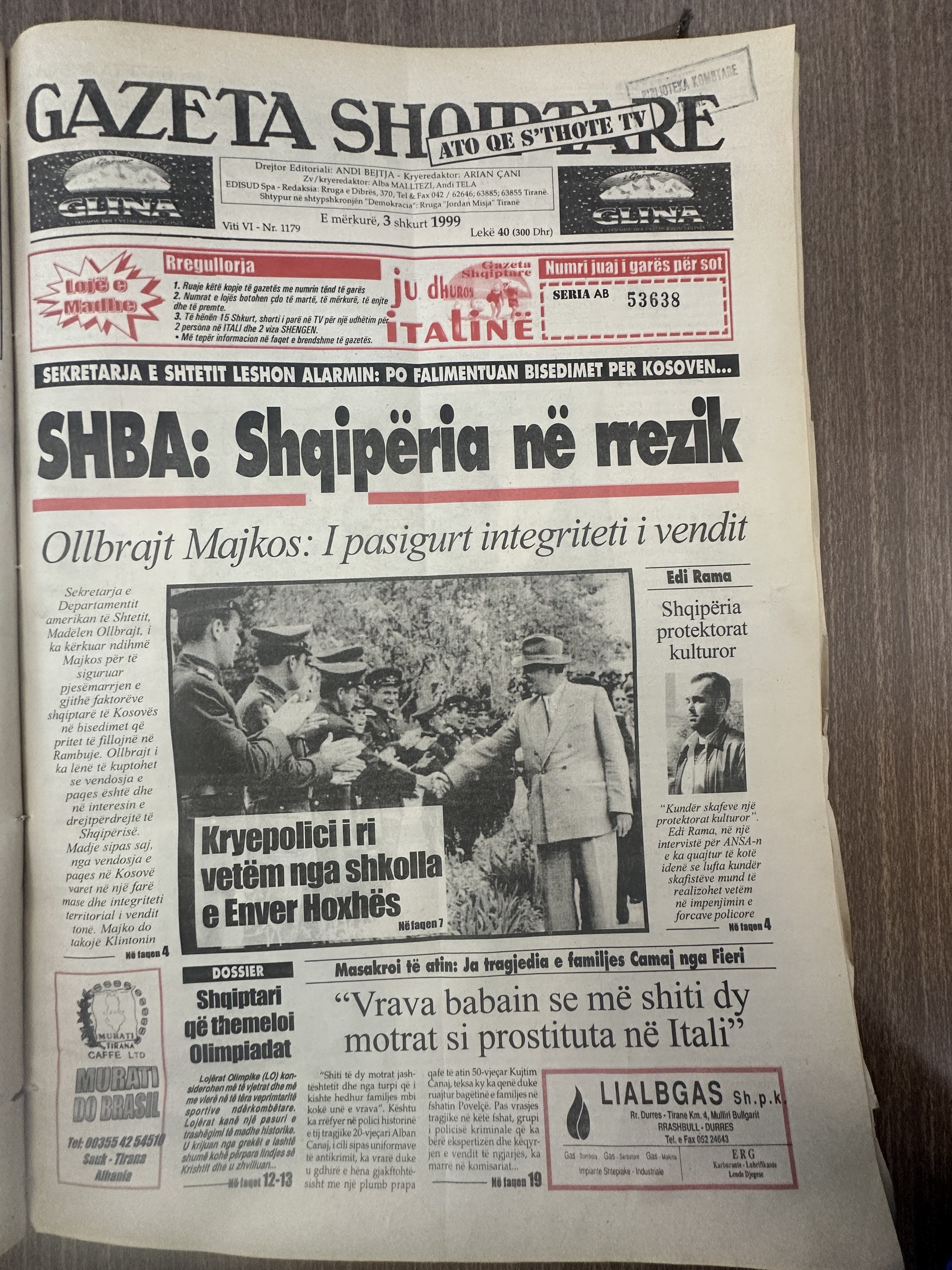 Gazeta Shqiptare 1999-02-03